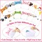 24 Pads Cute Sticky Notes Kawaii Fun Animal Sticky Notes Pads Bulk Cartoon Memo Self Adhesive for Veterinary Gift Office School Tab Animal Party Supplies(Classic Animals)